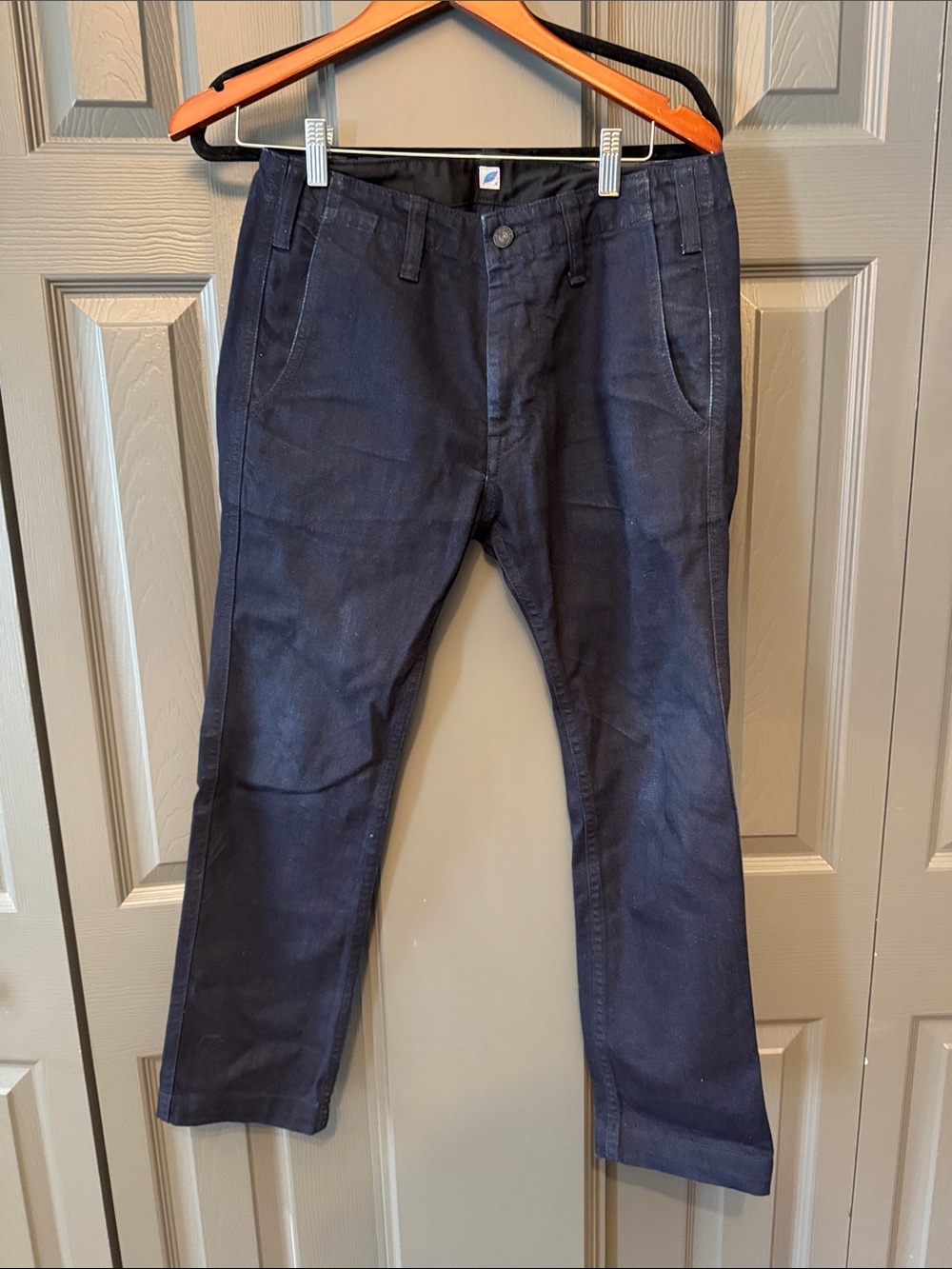 Pure Blue Japan indigo dyed canvas chino